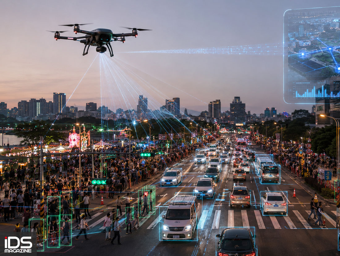 建築-臺南市智慧交通導入無人機空拍　掌握重大活動即時車流